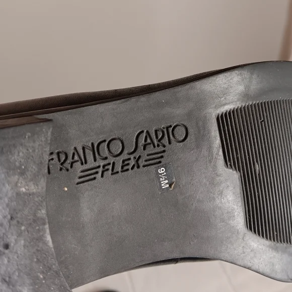 Franco Sarto Flex Womens Bocca Loafer Shoes Black Leather Size 9 5 Y2K - Picture 6 of 8